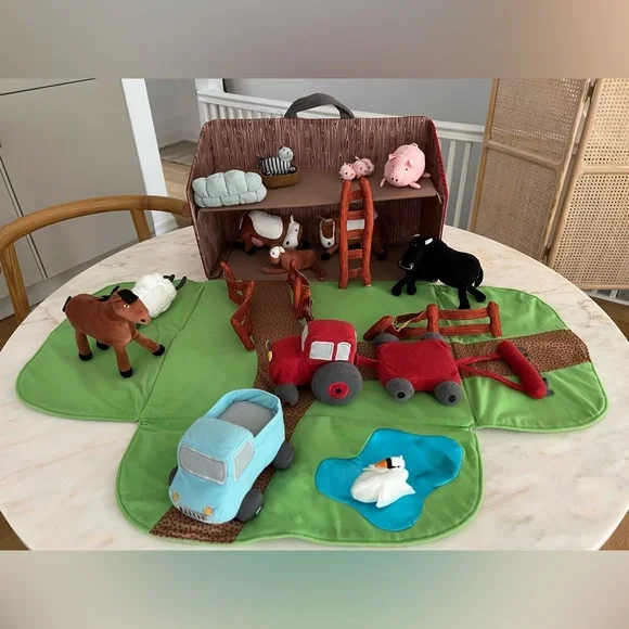 Ikea Landet toy farm with stuffed toys 23 Rare, vintage, 